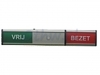 Infobord vrij/bezet 125x30mm