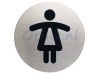 Infobord pictogram Durable 4904 wc dames rond 83Mm