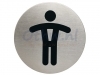 Infobord pictogram Durable 4905 wc heren rond 83Mm