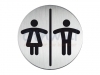 Infobord pictogram Durable 4920 toileten D/H rond 83Mm