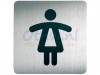 Infobord pictogram Durable 4956 vierkant wc dames 150mm