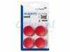 Magneet Legamaster 30mm 850gr rood 4stuks