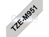 Labeltape Brother P-touch TZEM951 24mm zwart op zilver