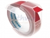 Labeltape Dymo rol 9mmx3M glossy vinyl prof rood