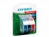 Labeltape Dymo rol 9mmx3M glossy vinyl assorti