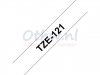 Labeltape Brother P-touch TZE121 9mm zwart op transparant