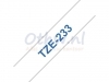 Labeltape Brother P-touch TZE233 12mm blauw op wit