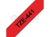 Labeltape Brother P-touch TZE441 18mm zwart op rood