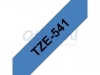 Labeltape Brother P-touch TZE541 18mm zwart op blauw