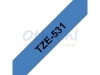 Labeltape Brother P-touch TZE531 12mm zwart op blauw