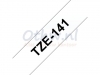 Labeltape Brother P-touch TZE141 18mm zwart op transparant